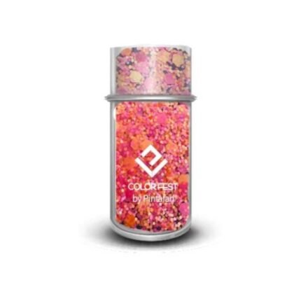 Brillo rosa y naranja