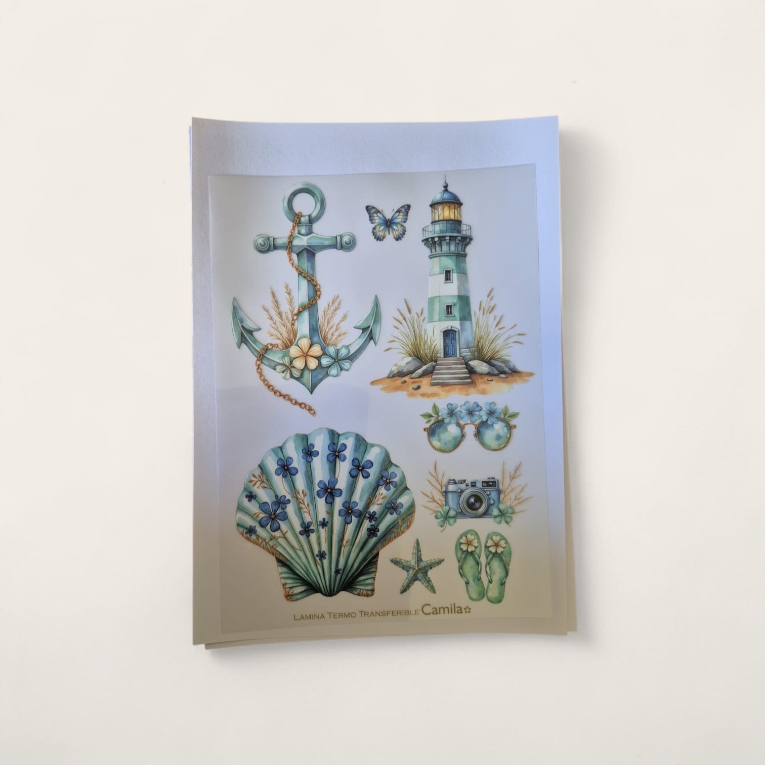 Lamina termo transferible ttc