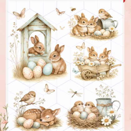 Conejos 10 Lamina termotransferible