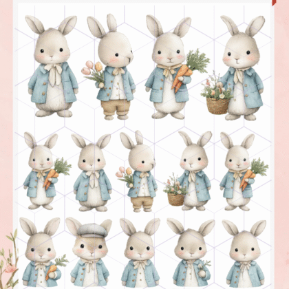 Conejos 11 Lamina termotransferible