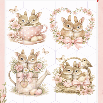 Conejos 13 Lamina termotransferible