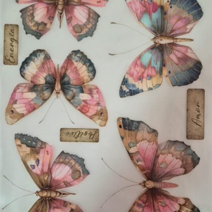 Lamina transfolex color mariposas x5