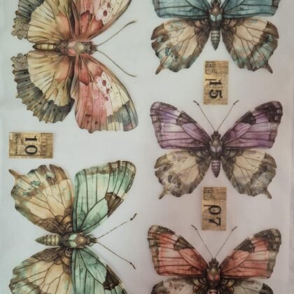 Lamina transfolex color mariposas de colores