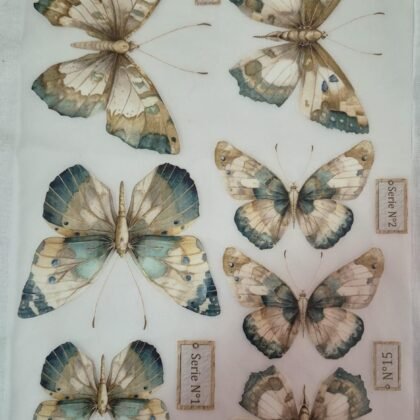 Lamina transfolex color mariposas azules