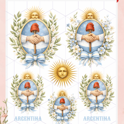 Escudos argentina termotrasnferible