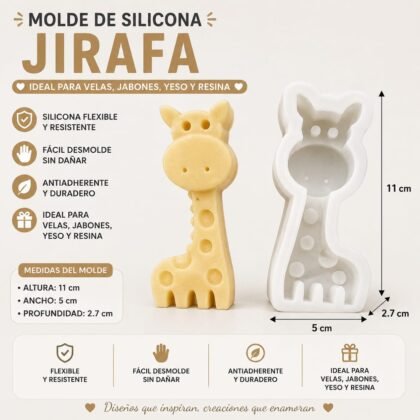 Molde de resina jirafa