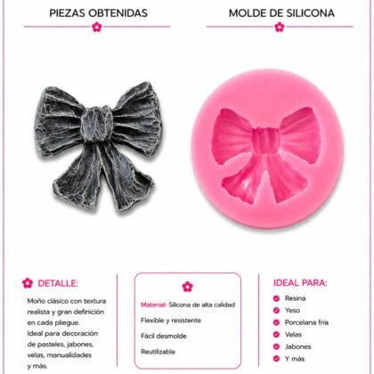 Molde de silicona moño
