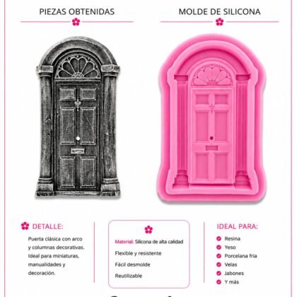 Molde de silicona puerta