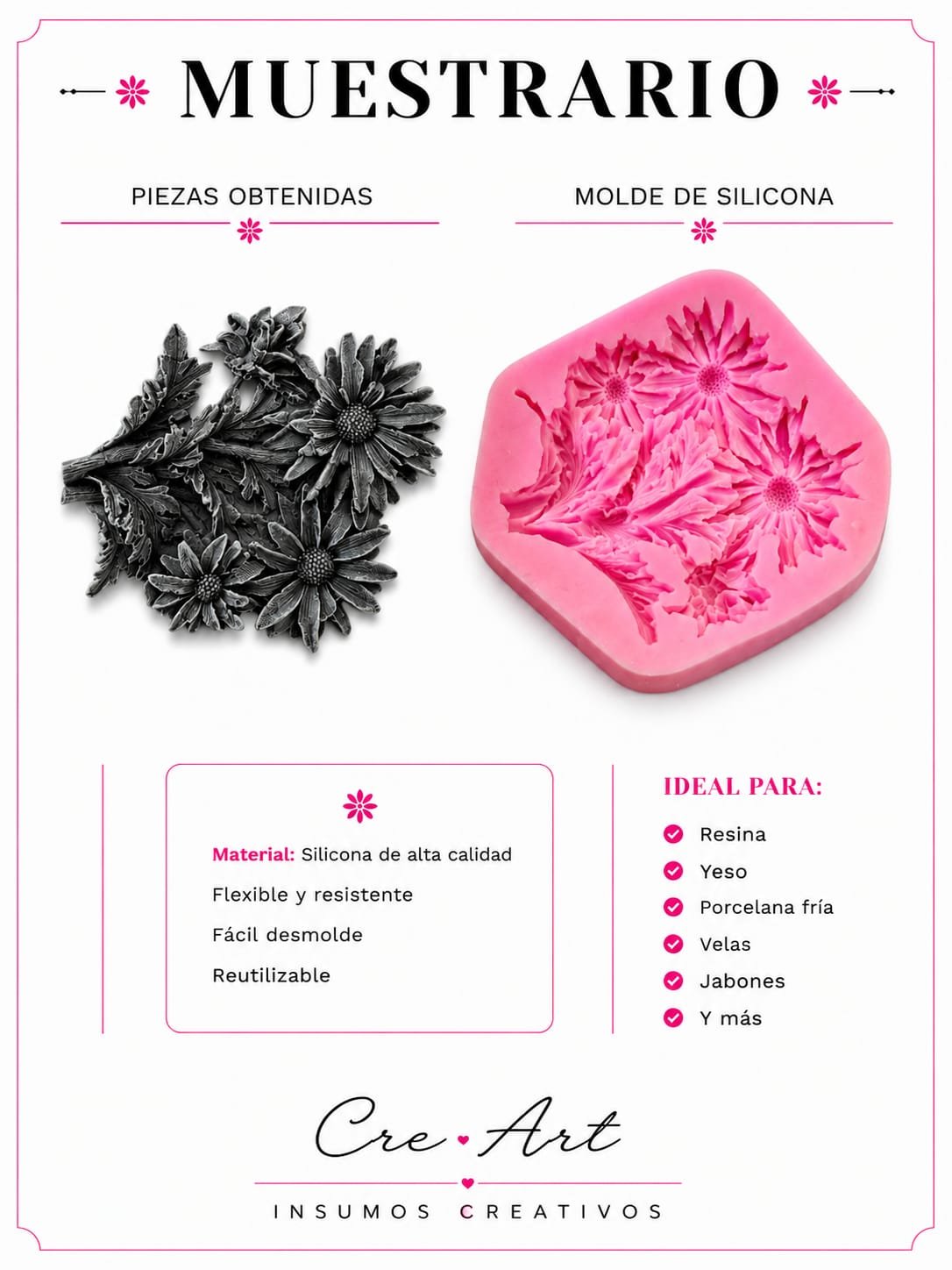 Molde de silicona ramo