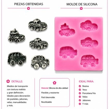 Molde de silicona autos