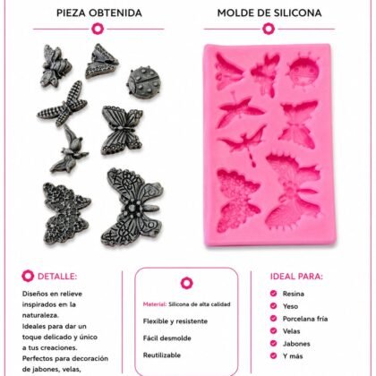 Molde de silicona mariposas