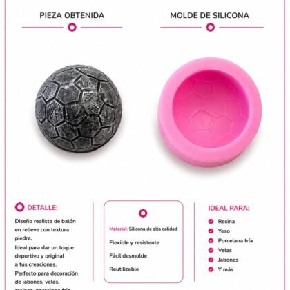 Molde de silicona pelota