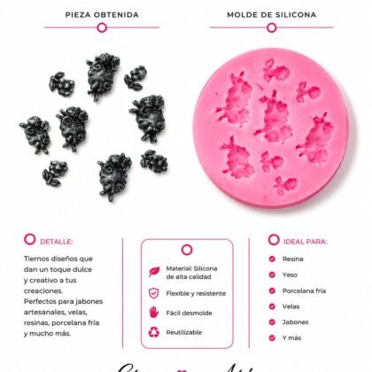 Molde de silicona ovejas
