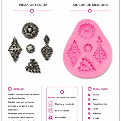 Molde de silicona molduras