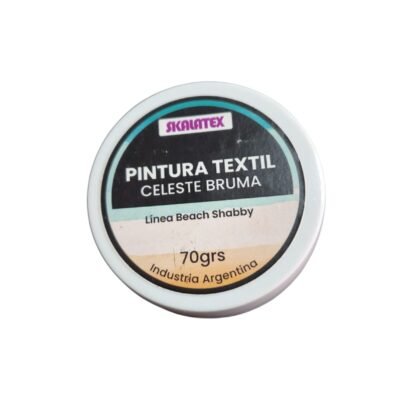 Pintura textil celeste bruma