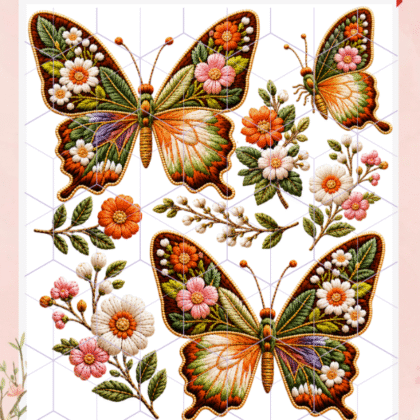 Mariposas bordadas 2