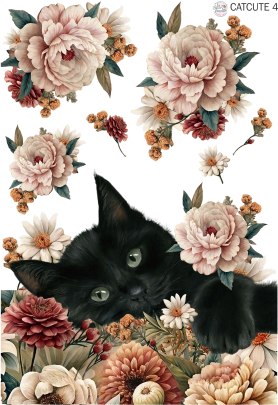 Cat cute decotransfer a4