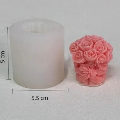 Molde florero con moño