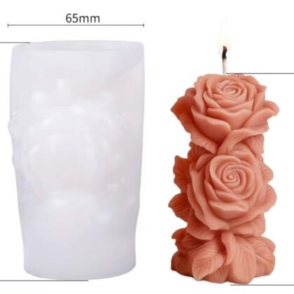 Molde de vela rosas