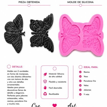 Molde mariposas x2