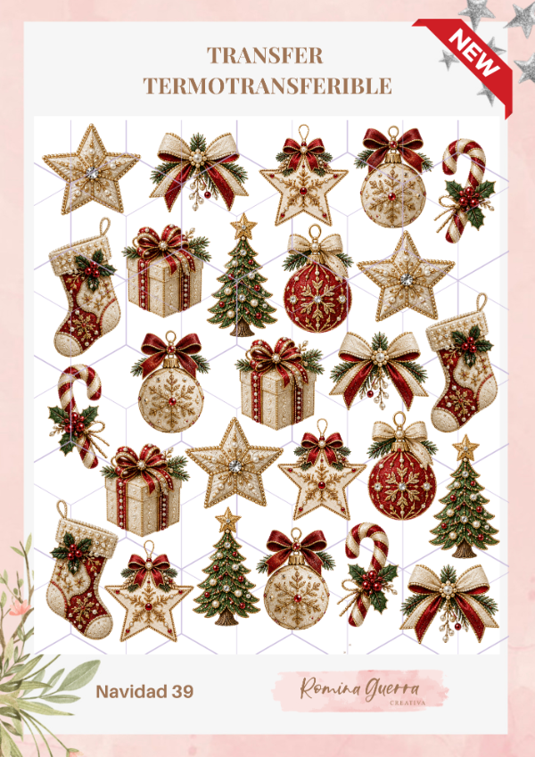 Navidad 39 Lamina termotransferible